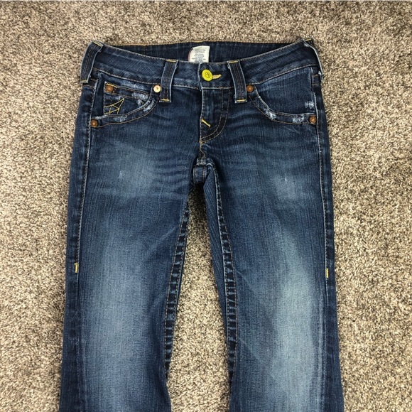 True Religion Women’s Twist Leg Flare Jeans Size 26 - Picture 4 of 15